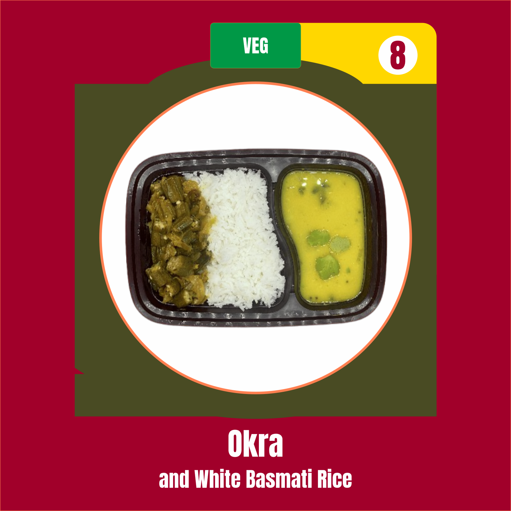 Okra and White Basmati Rice